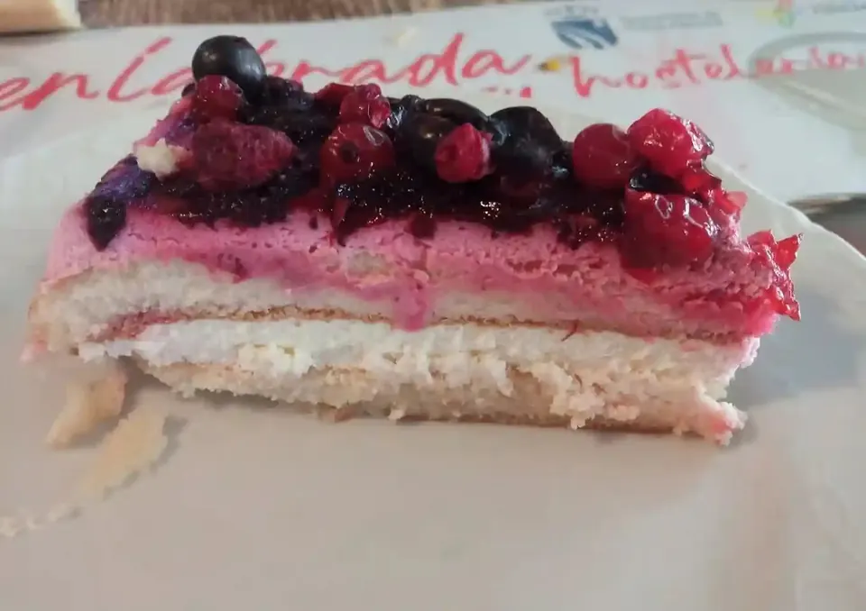 Postre del restaurante La Gata Azul